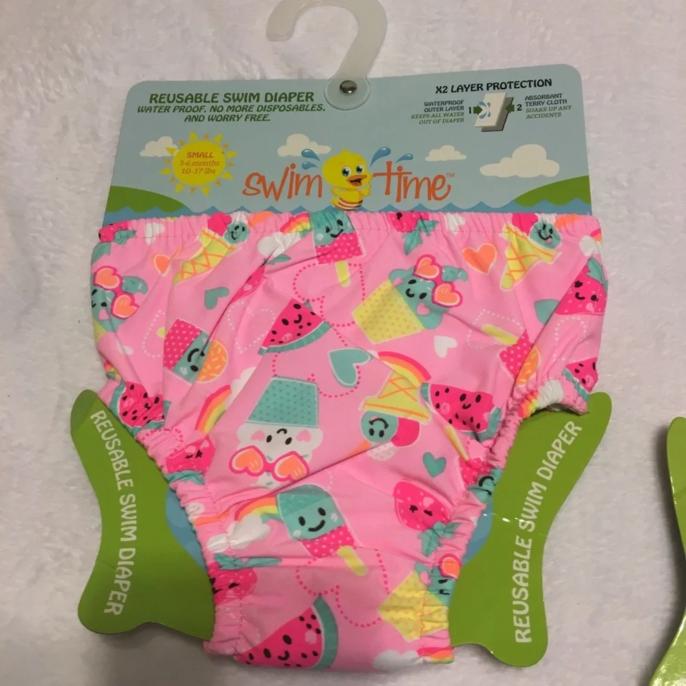 Swimming reusable diapers 2‎ pack bundle New with tags
